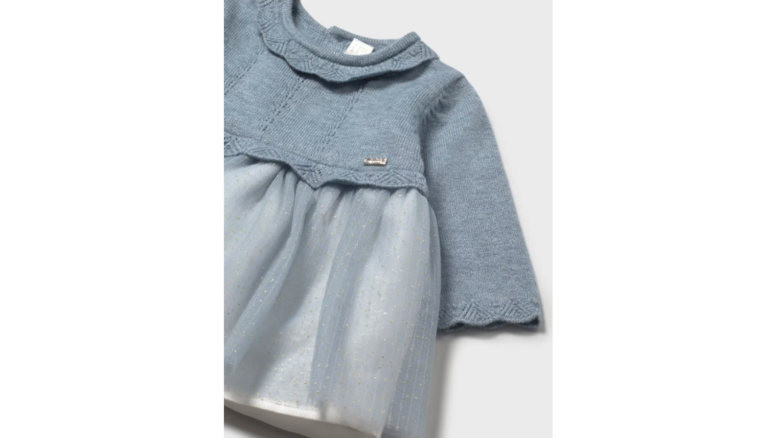 VESTIDO TRICOT C/ TULE 3