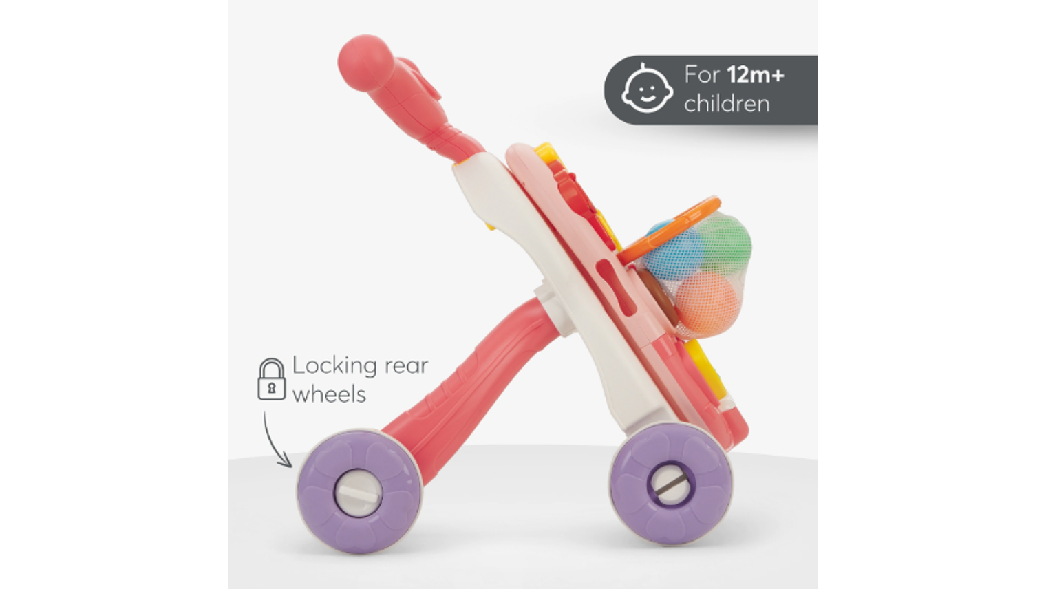 ANDADOR 2IN1 ROSA KIKKABOO 12M+ 2