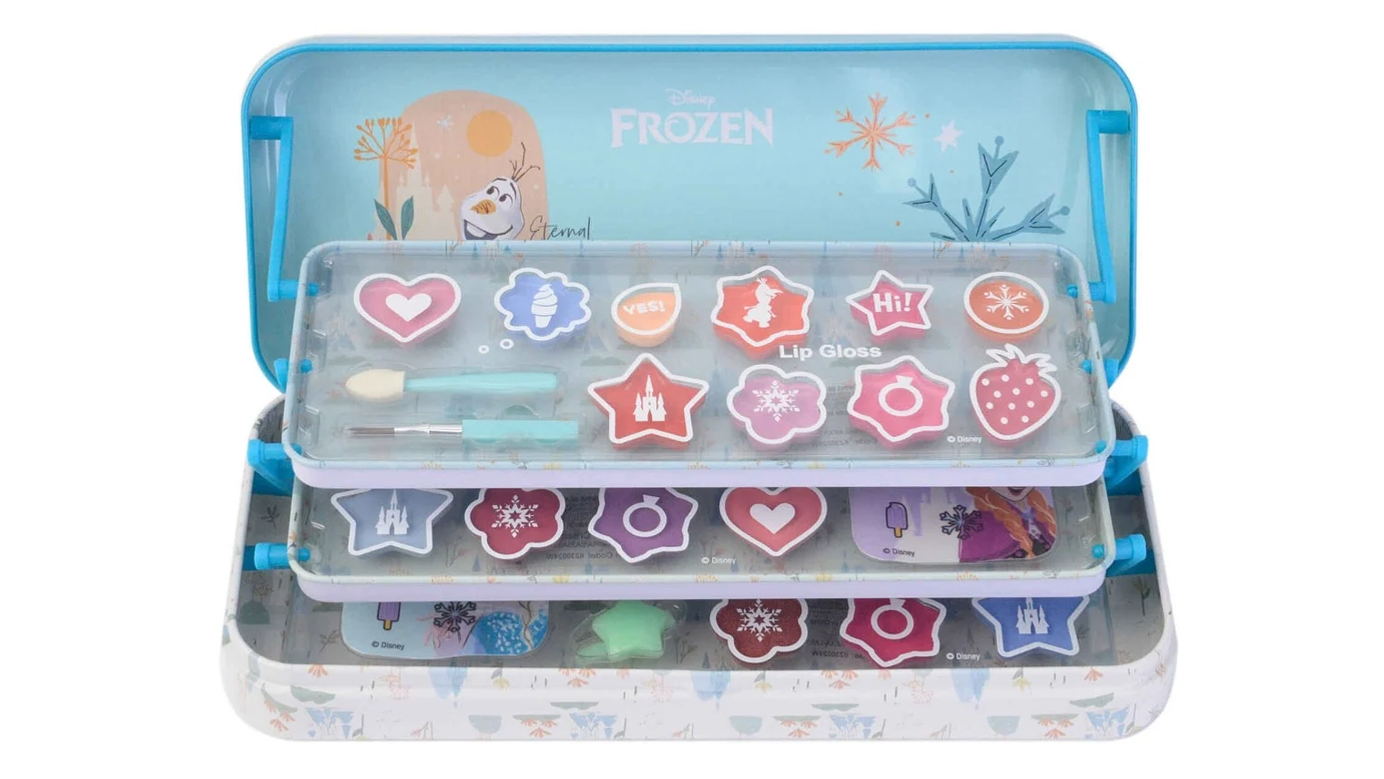 FROZEN LATA MAQUILHAGEM METALICA TRIPLA 3+ 2