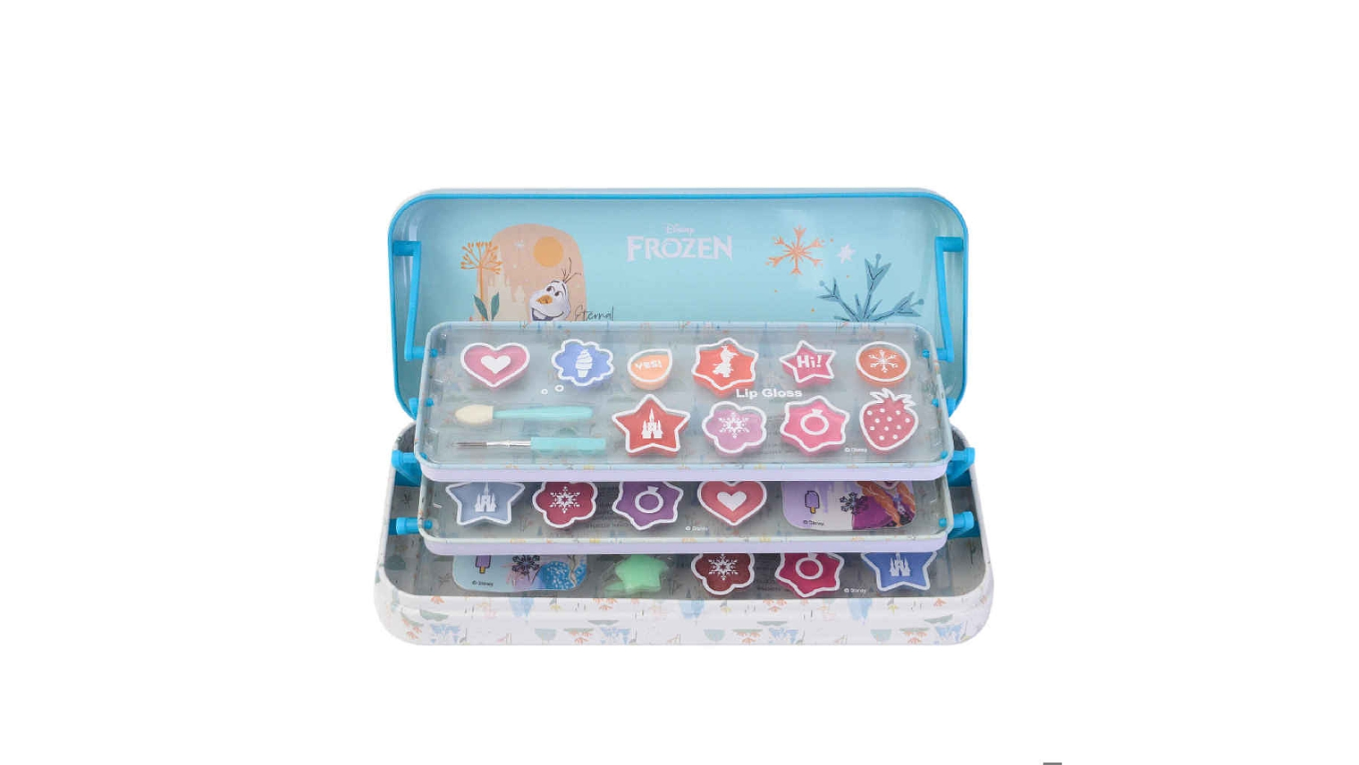 FROZEN LATA MAQUILHAGEM METALICA TRIPLA 3+ 1