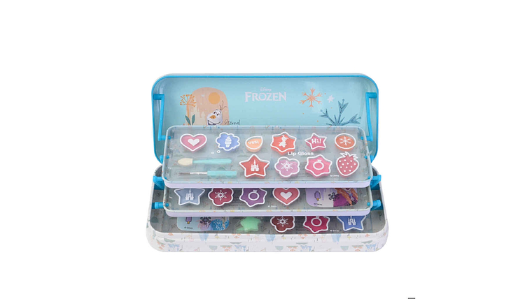 FROZEN LATA MAQUILHAGEM METALICA TRIPLA 3+ 1