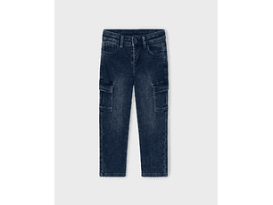 CALÇA SOFT DENIM CARGO