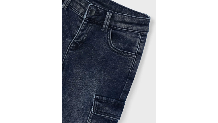 CALÇA SOFT DENIM CARGO 3