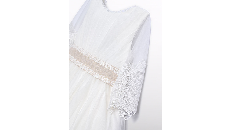 VESTIDO TULE BORDADO GUIPUR 4