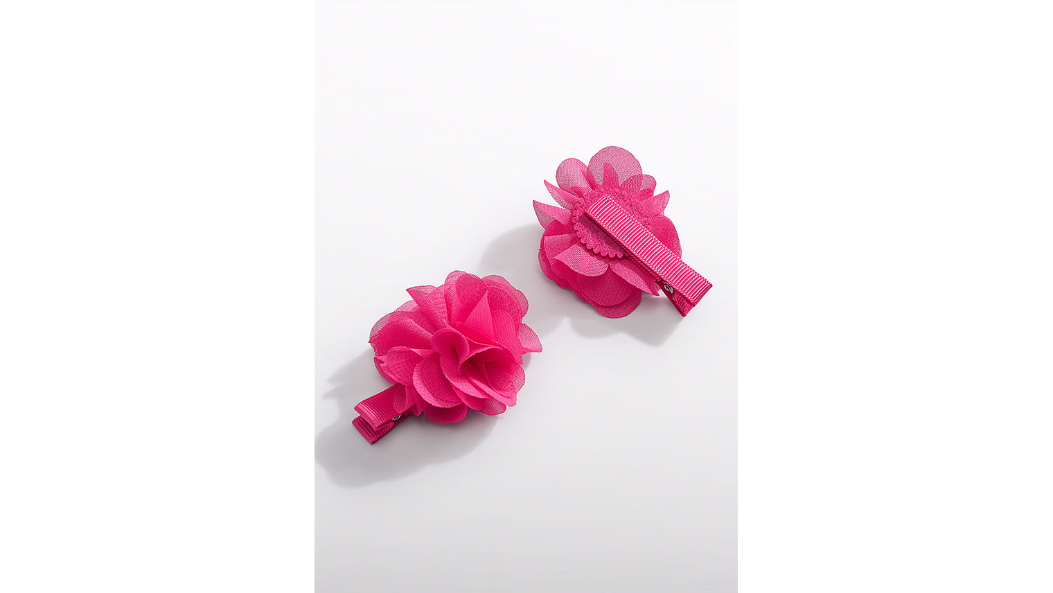 SET GANCHOS CABELO FLOR GASA 8