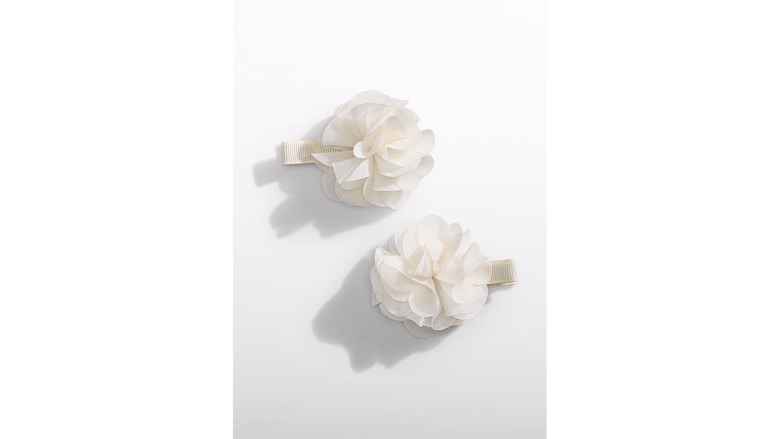 SET GANCHOS CABELO FLOR GASA 5