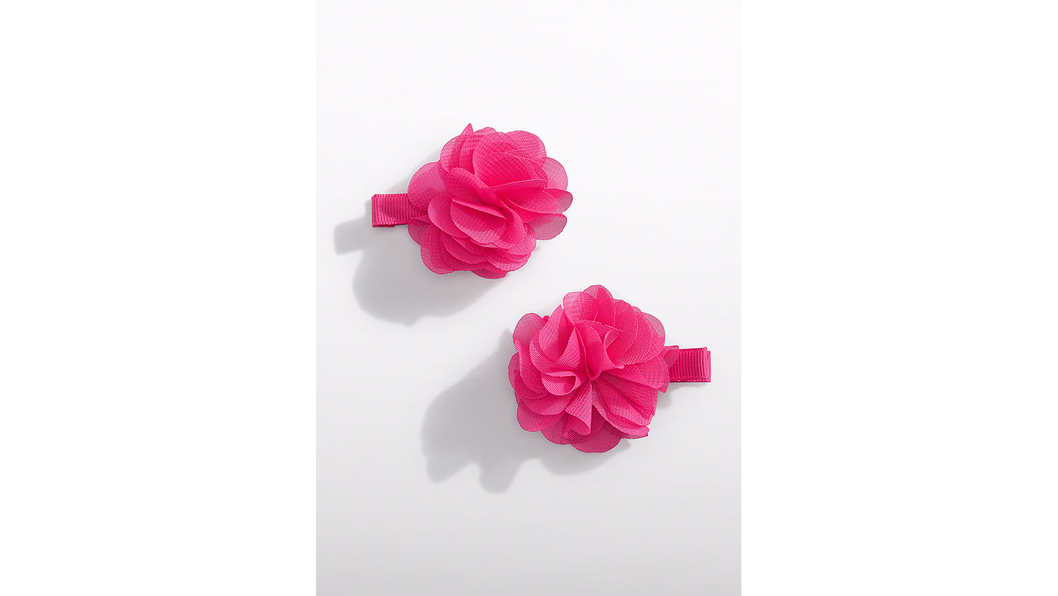 SET GANCHOS CABELO FLOR GASA 9