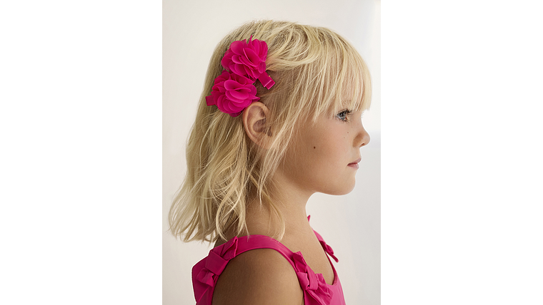 SET GANCHOS CABELO FLOR GASA 10