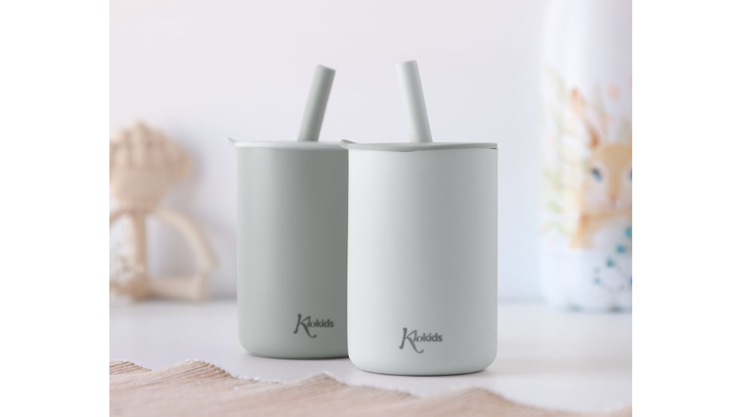 2 COPOS SILICONE 180ML KIOKIDS 6M+ 1