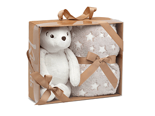 MANTINHA C/ URSINHO 100X100 CASTANHO