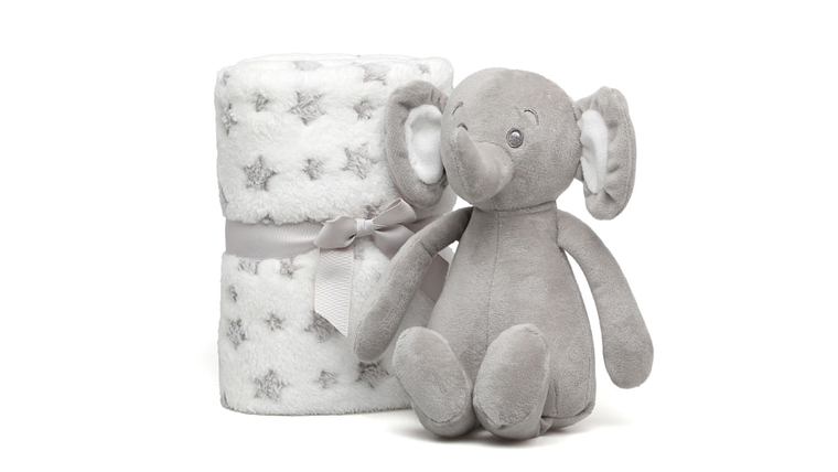 MANTINHA C/ ELEFANTE 100X100 CINZA 2