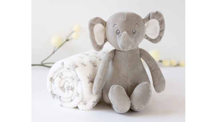 MANTINHA C/ ELEFANTE 100X100 CINZA 4