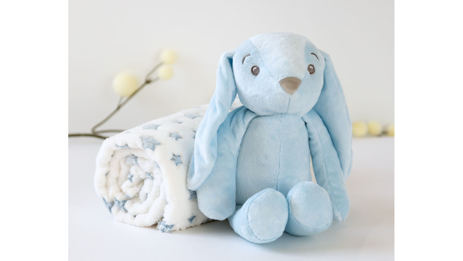 MANTINHA C/ COELHO 100X100 AZUL 2