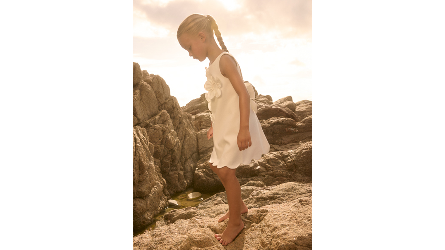 VESTIDO CREPE FLORES 3D 1