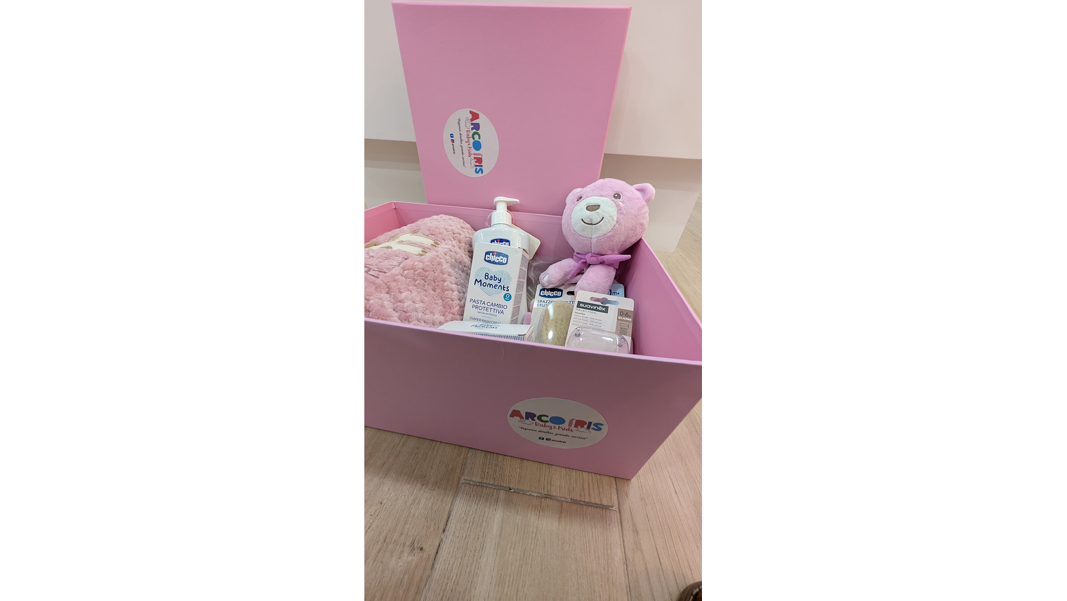 BABY BOX ARCO ÍRIS ROSA 2