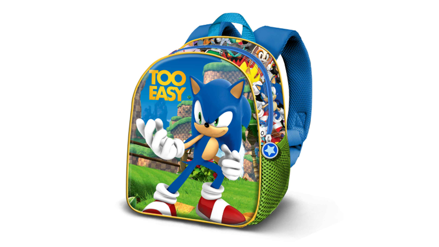 MOCHILA PRÉ-ESCOLAR SONIC 3D ELITE 1