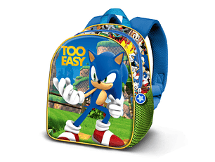 MOCHILA PRÉ-ESCOLAR SONIC 3D ELITE