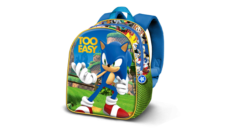 MOCHILA PRÉ-ESCOLAR SONIC 3D ELITE 1