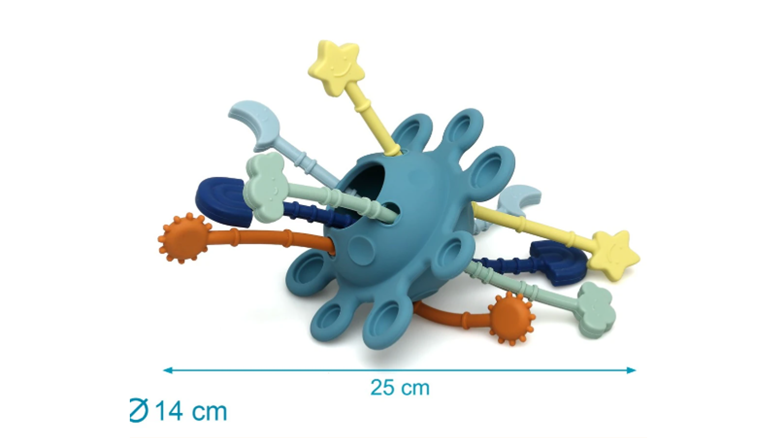 BRINQUEDO DE SILICONE KIOKIDS 10M+ 5