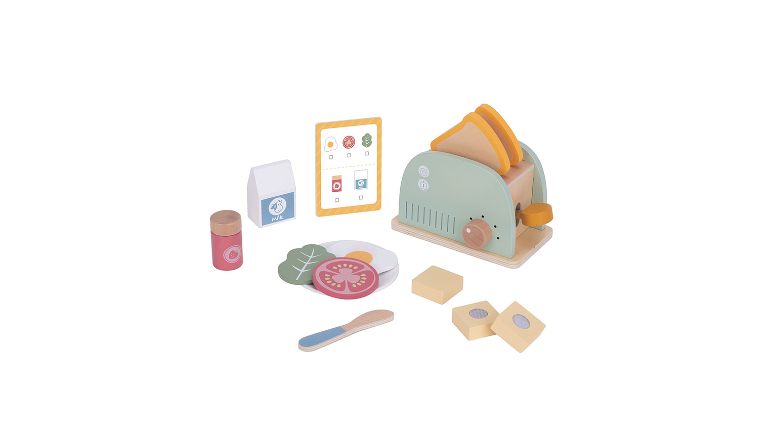 SET TORRADEIRA MADEIRA 14 PCS 3+ 1