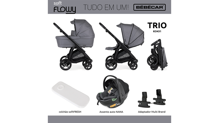 TRIO FLOWY + ASS AUTO NANA BEBECAR 6