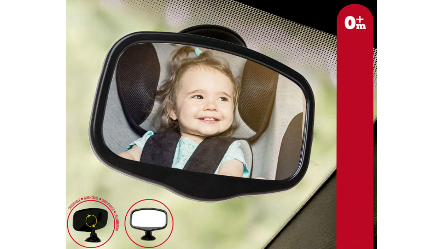 ESPELHOO RETROVISOR 14X9CM KIOKIDS 0+ 1