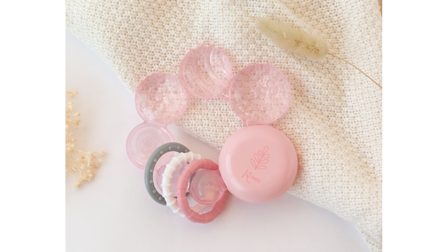 MORDEDOR 11CM ROSA KIOKIDS 1