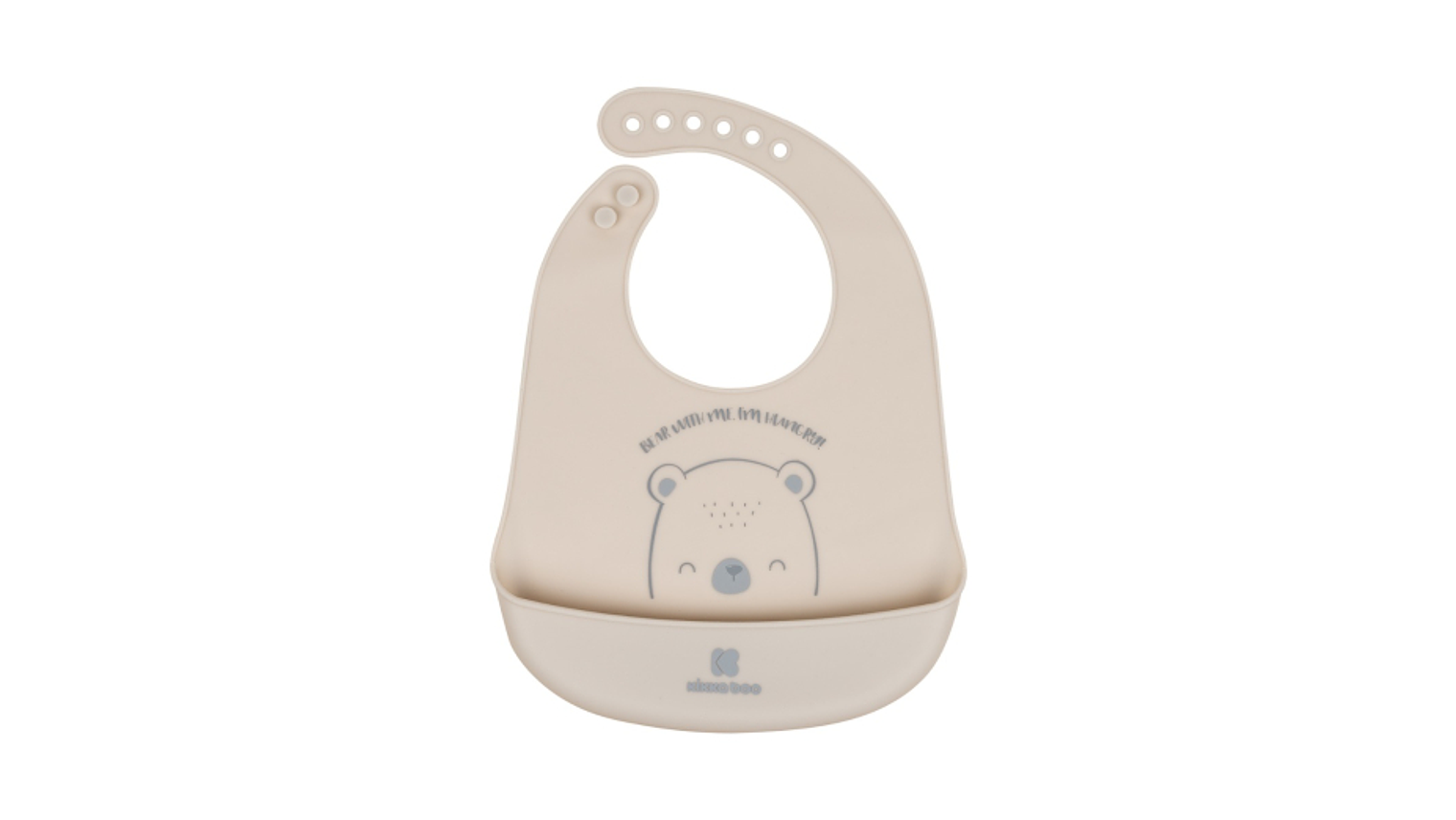 BABETE SILICONE URSO CINZA 4M+ 1