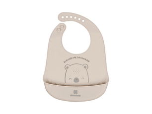 BABETE SILICONE URSO CINZA 4M+