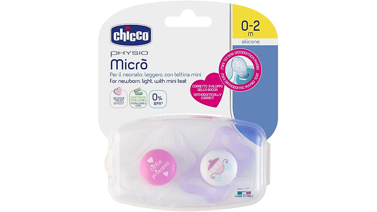 CHUPETA CHICCO PHYSIO MICRO SILICONE 0-2M 1