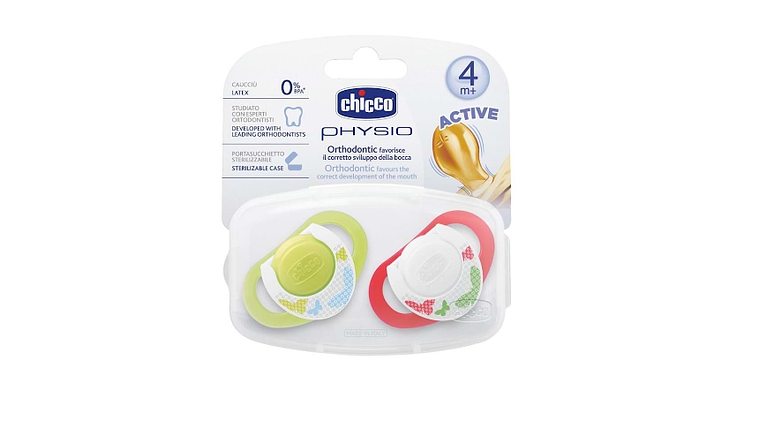 CHUPETA CHICCO PHYSIO ACTIVE LATEX 4M+ 1