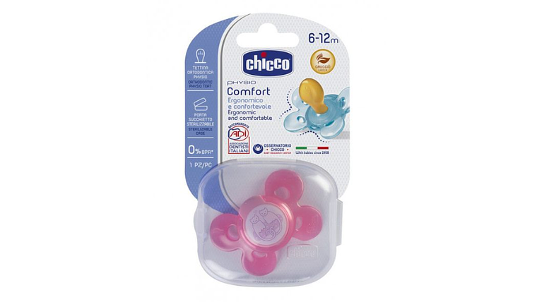 CHUPETA CHICCO PHYSIO CONFORT LATEX 6-12M 1