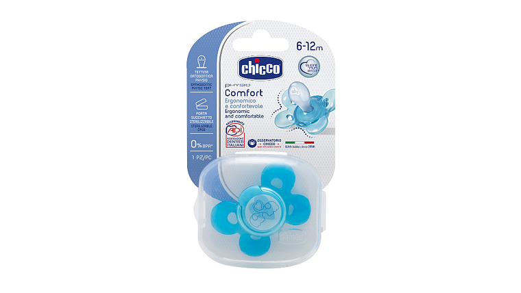 CHUPETA CHICCO PHYSIO CONFORT SILICONE 6-12M 1