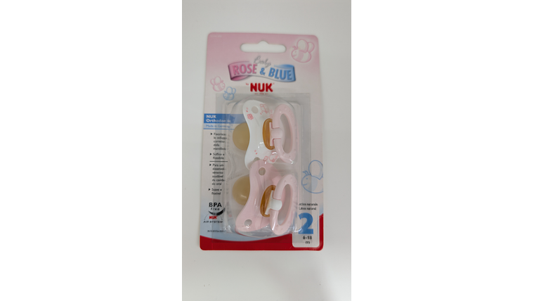 CHUPETA LATEX NUK ROSA 6-18M 1
