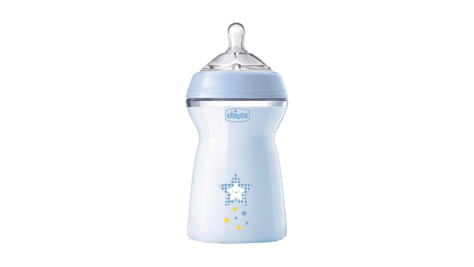 BIBERAO CHICCO NATURAL FEELING AZUL 330ML 6M+ 1