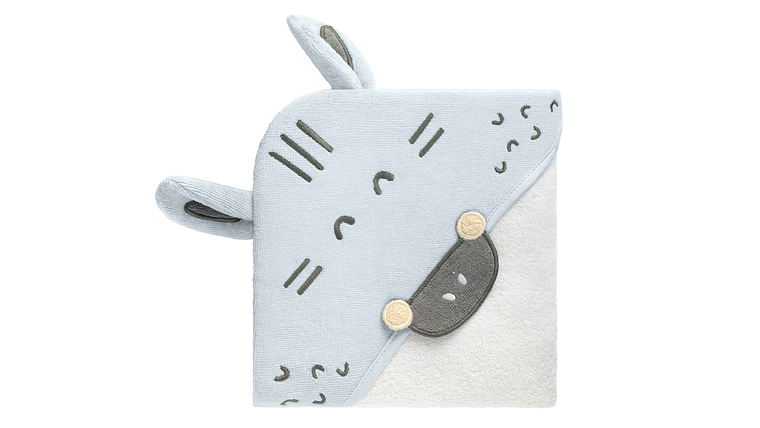 TOALHA C/ CAPUZ 90*90 CM STRIPY FRIENDS 1