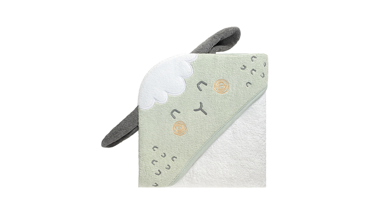 TOALHA C/ CAPUCHO 90*90 CM SLEEPY SHEEP 1