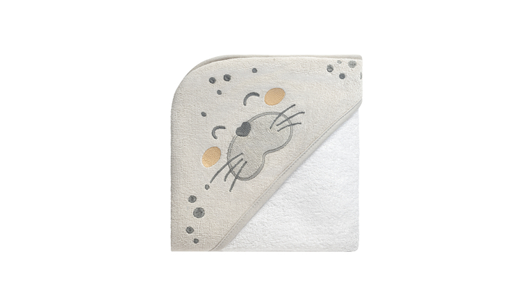 TOALHA C/ CAPUCHO 90*90 CM SEALLY ME 1