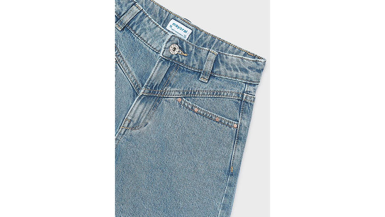 CALÇÕES JEANS C/ REBITES 3