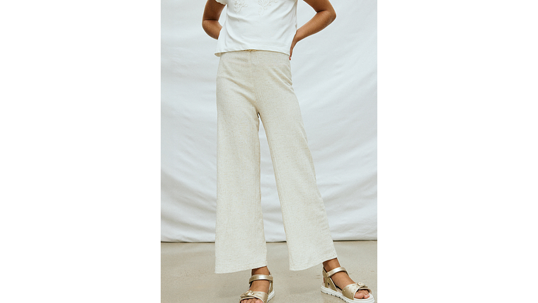 CALÇAS IMITAÇÃO LINHO C/ CINTO 1