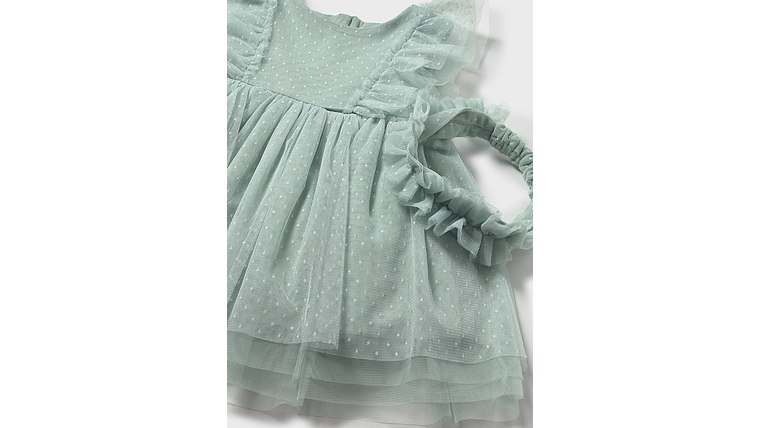 VESTIDO TULE C/ FAIXA CABELO 4