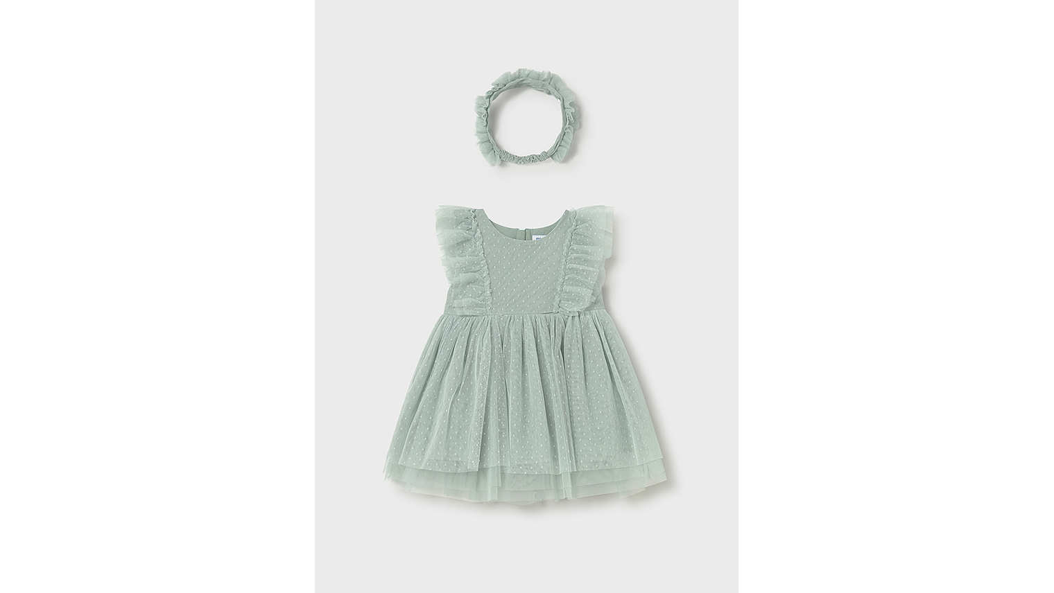 VESTIDO TULE C/ FAIXA CABELO 1