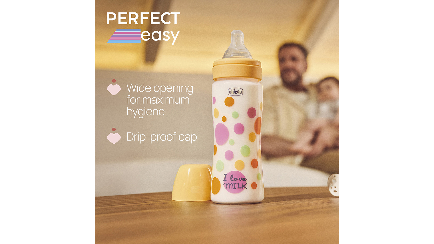 BIBERAO PERFECT EASY AMARELO 330ML CHICCO 4+ 3