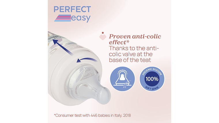 BIBERAO PERFECT EASY AMARELO 330ML CHICCO 4+ 4