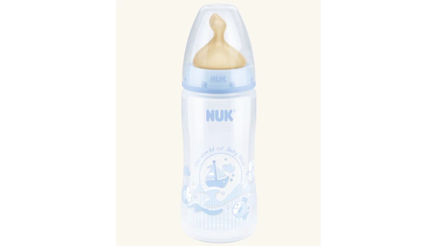 BIBERÃO NUK ROSA LATEX 300ML 0-6M 1
