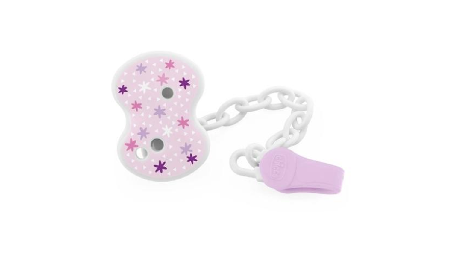 CLIP PARA CHUPETA ROSA CHICCO 1