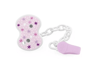 CLIP PARA CHUPETA ROSA CHICCO