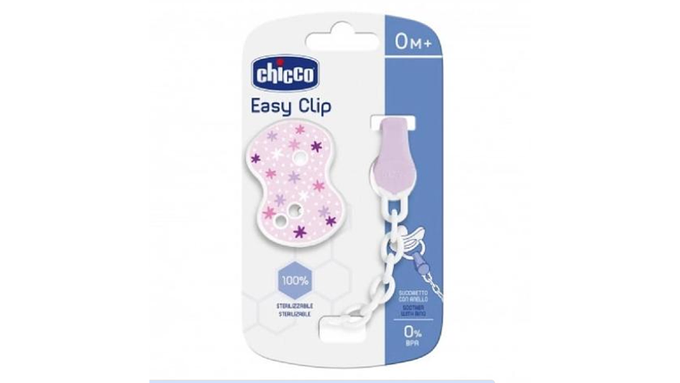CLIP PARA CHUPETA ROSA CHICCO 2