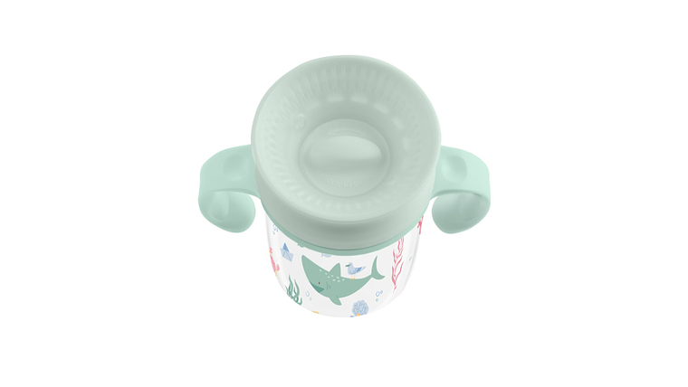 COPO ANTI DERRAME 360° 300 ML MENTA 12M+ 4
