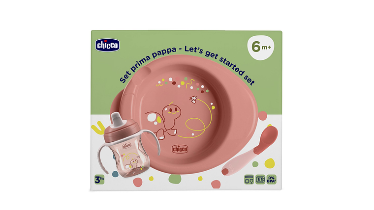 CONJUNTO DE PAPA ROSA CHICCO 6M+ 1